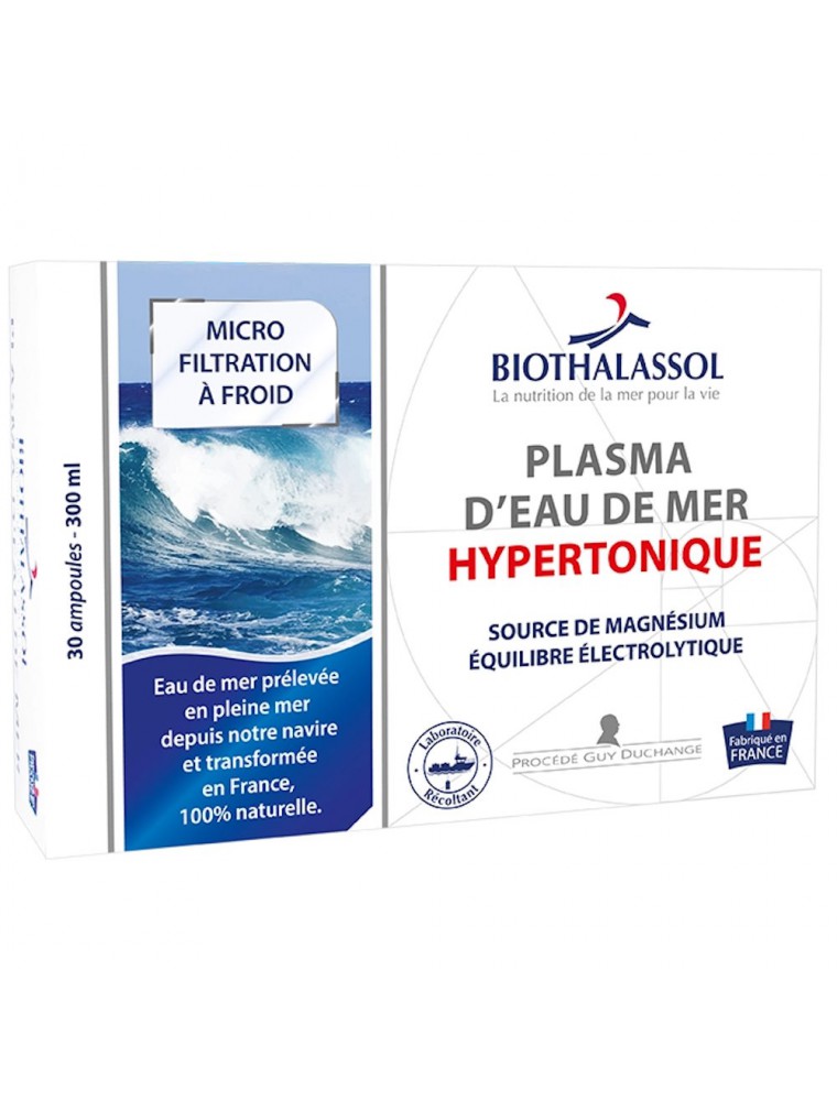Image principale de la modale pour Plasma Hypertonique - Plasma d'Eau de Mer 30 ampoules - Biothalassol