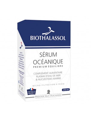 Image de Sérum Océanique - Plasma d'Eau de Mer et Nucléotides Marins 250 ml - Biothalassol via Phycoseanine Bio - Tonus 20 Ampoules - Biothalassol