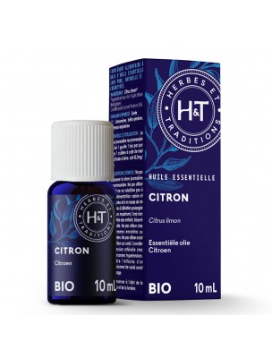 Image de Citron Bio - Huile essentielle de Citrus limonum 10 ml - Herbes et Traditions via Menthe Poivrée Bio - Hydrolat Herbes et Traditions