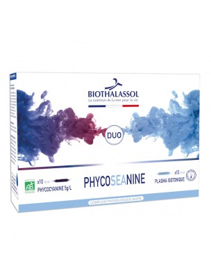 Image de Phycoseanine Bio - Tonus 20 Ampoules - Biothalassol via Spiruline France Bio - Vitalité 180 comprimés - Gourmet Spiruline