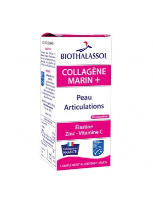 Image de Collagène Marin + - Peau et Articulations 60 comprimés - Biothalassol via Dr Hauschka - Lait Crème pour le Corps Bergamote Citronnelle