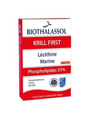 Image de Krill First - Coeur et Cerveau 30 capsules - Biothalassol depuis Résultats de recherche pour "Lécithine de so"