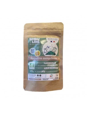 Image de Spiruline Comprimés Bio - Immunité et Tonus 45 g - Etika Spirulina via Spiruline France Bio - Vitalité 180 comprimés - Gourmet Spiruline