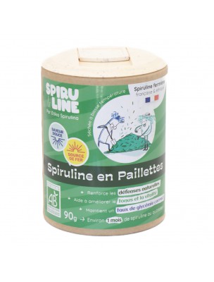 Image 69428 supplémentaire pour Spiruline en Paillettes Bio - Immunité et Tonus 90 g - Etika Spirulina