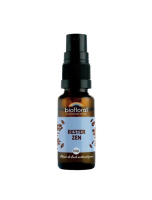 Image de Rester Zen Bio - Spray Complexe Bio aux Fleurs de Bach 20 ml - Biofloral via Aspen Tremble n°2 - Fleurs de Bach - Biofloral