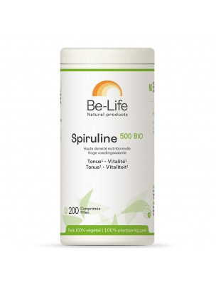 Image de Spiruline 500mg - Revitalisant 200 comprimés - Be-life depuis louis-herboristerie