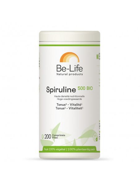 Image principale de Spiruline 500mg - Revitalisant 200 comprimés - Be-life