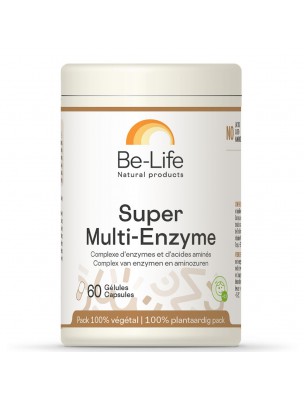 Image de Super Multi-enzyme - Enzymes et Acides aminés 60 gélules - Be-Life depuis Résultats de recherche pour "Advanced Antiox"