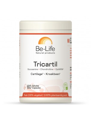 Image de Tricartil Glucosamine, Chondroïtine, MSM - Cartilage 60 gélules - Be-Life depuis PrestaBlog