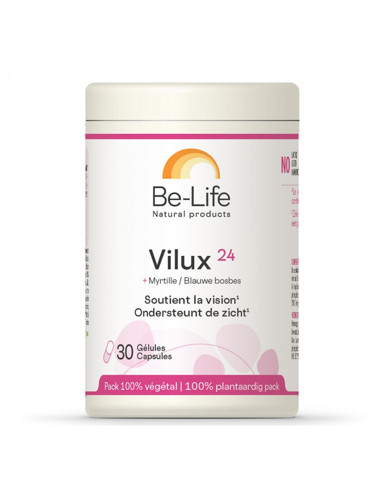 Image principale de la modale pour Vilux 24 + Myrtille - Vision 30 gélules - Be-Life