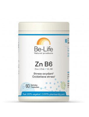 Image de Zn B6 (Zinc et vitamine B6) -  Stress oxydatif et peau saine 60 gélules - Be-Life depuis Résultats de recherche pour "La vitamine D, "