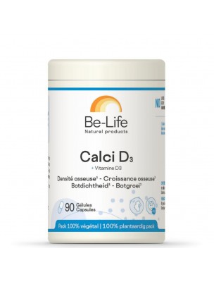 Image de Calci D3 - Croissance et Résistance osseuse 90 gélules - Be-Life depuis Vente de compléments Calcium Ca - Produits de phytothérapie 