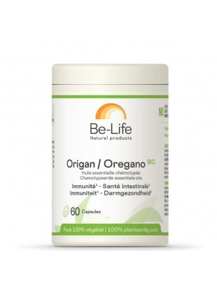 Image de Origan Bio - Résistance 60 capsules - Be-Life via Astragale Bio - Défenses Naturelles - Oxyphyteau