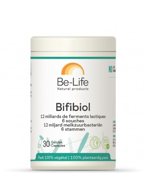 Image de Bifibiol - Probiotiques 12 milliards de ferments lactiques 30 gélules - Be-Life via Psyllium blond Bio 300g - Nature et Partage