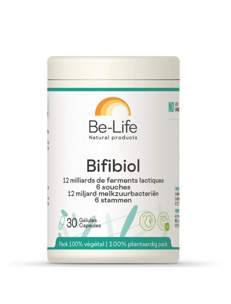 Image principale de Bifibiol - Probiotiques 12 milliards de ferments lactiques 30 gélules - Be-Life