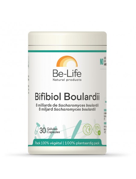 Image principale de Bifibiol Boulardii - Probiotiques 8 milliards de Saccharomyces Boulardii 30 gélules - Be-Life