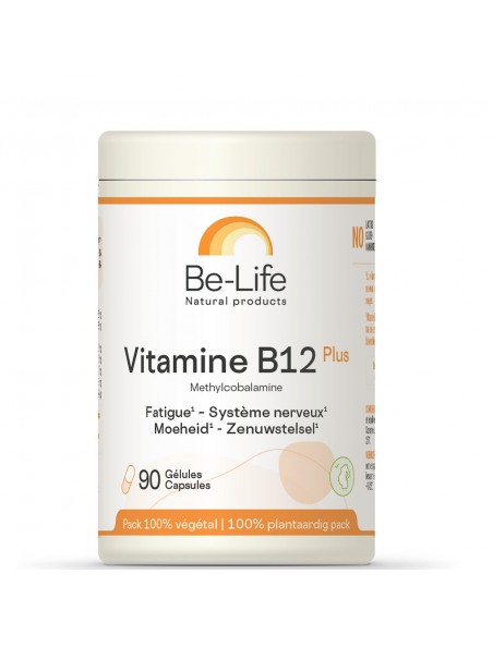 Image principale de Vitamine B12 Plus - Tonus et Système nerveux 90 gélules - Be-Life
