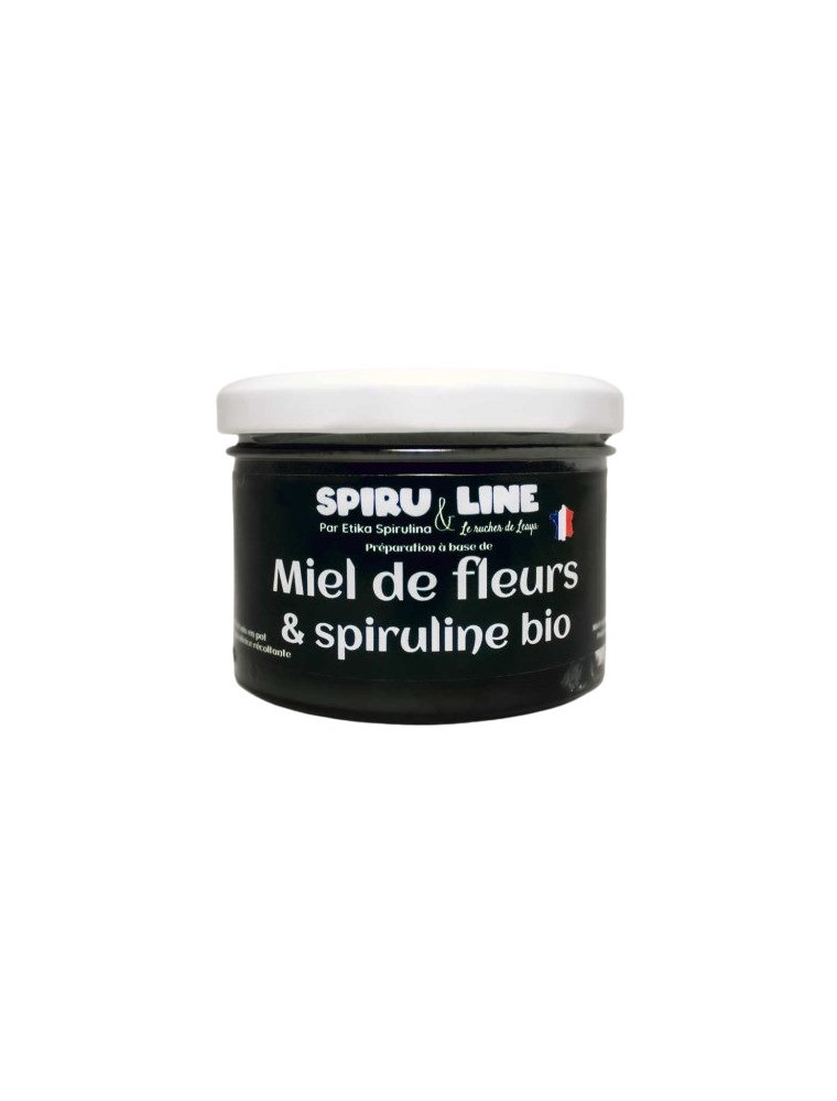 Image principale de la modale pour Miel de Fleurs et Spiruline Bio - Miel Doux et Parfumé 250 g - Etika Spirulina