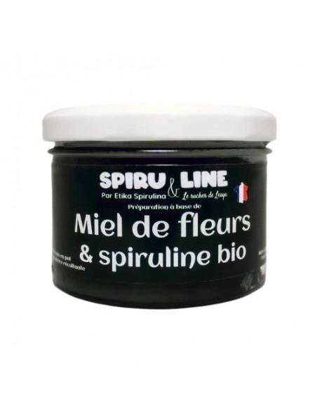 Image principale de Miel de Fleurs et Spiruline Bio - Miel Doux et Parfumé 250 g - Etika Spirulina