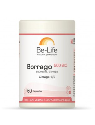 Image 69622 supplémentaire pour Borrago 500 Bio - Huile de Bourrache 60 capsules - Be-Life