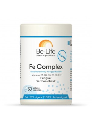 Image de Fe Complex - Anti-fatigue 60 gélules - Be-Life depuis Achetez les produits Be-Life à l'herboristerie Louis (2)