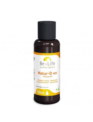 Image de Natur-D en gouttes (Vitamine D3 Naturelle) - Ossature saine et Immunité 50 ml - Be-Life depuis Vitamines - Achetez en ligne sur notre site !