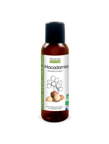 Image principale de Macadamia Bio - Huile végétale de Macadamia ternifolia 100 ml - Propos Nature