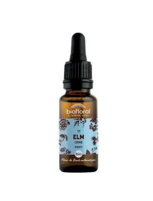 Image de Elm Orme n°11 - Courage et Espoir Bio aux Fleurs de Bach 20 ml - Biofloral depuis louis-herboristerie