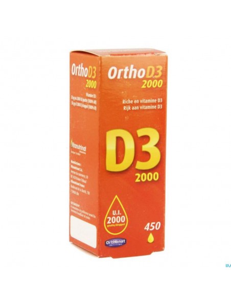 Image principale de OrthoD3 2000 - Immunité 750 gouttes - Orthonat Nutrition
