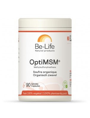 Image 69683 supplémentaire pour Opti-MSM 800 mg - Soufre organique 90 capsules - Be-Life