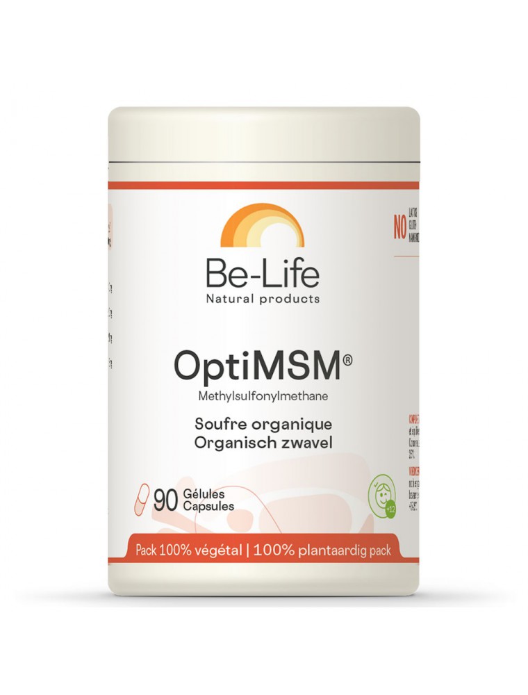 Image principale de la modale pour Opti-MSM 800 mg - Soufre organique 90 capsules - Be-Life