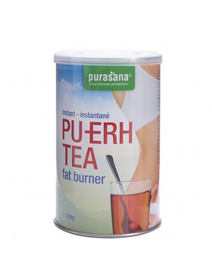 Image de Pu-Erh Tea - Brûleur de graisses Instantané 200 g - Purasana via Maté vert du Brésil Bio - Thé plaisir 90g