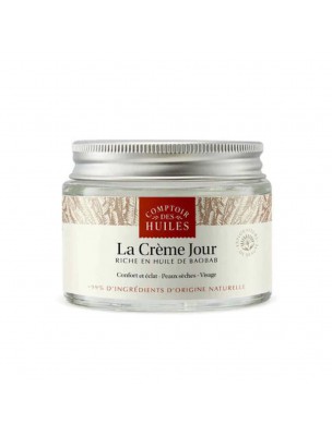 Image de La Crème de Jour Baobab Bio - Soin du Visage 50ml - Comptoir des Huiles depuis Résultats de recherche pour "Rescue en Crème"