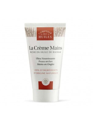 Image de La Crème Mains Baobab Bio - Soin des Mains 50ml - Comptoir des Huiles depuis louis-herboristerie