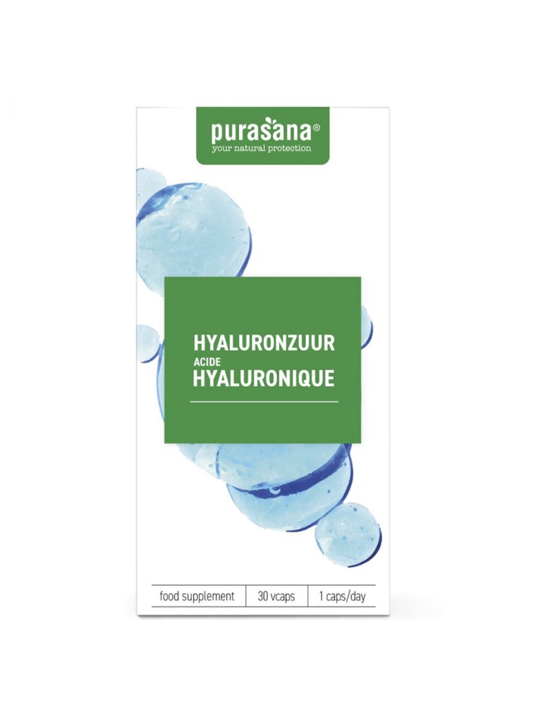 Image principale de la modale pour Acide Hyaluronique - Anti-rides 30 capsules - Purasana