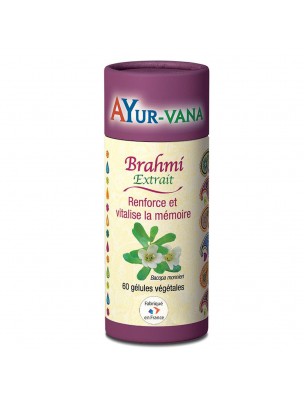 Image de Brahmi - Mémoire 60 gélules - Ayur-Vana via Top'Vie Plus - Vitalité et Mémoire 60 gélules - SND Nature