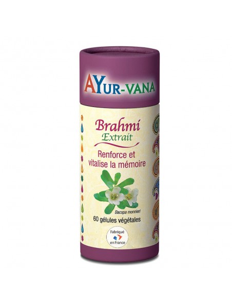 Image principale de Brahmi - Mémoire 60 gélules - Ayur-Vana