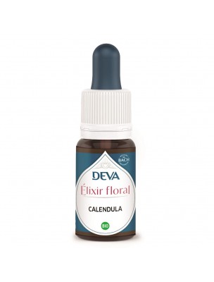 Image de Calendula Bio - Réceptivité et Cordialité Elixir floral 15 ml - Deva depuis Elixirs floraux unitaires de Deva - Remèdes naturels pour vos émotions