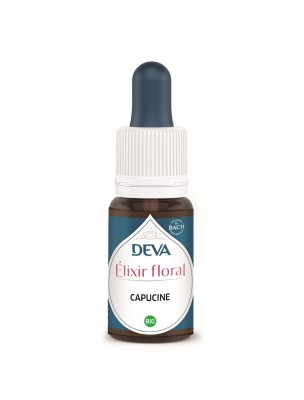 Image de Capucine Bio - Vitalité et Ouverture d'Esprit Elixir floral 15 ml - Deva depuis Achetez les produits Deva à l'herboristerie Louis