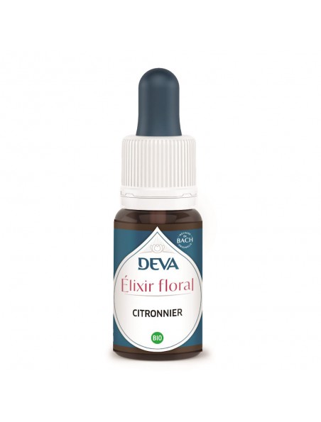 Achetez Citronnier Bio - Vitalité et Clarté mentale Elixir floral 15 ml - Deva à l'herboristerie Louis Image principale de Citronnier Bio - Vitalité et Clarté mentale Elixir floral 15 ml - Deva