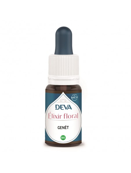 Achetez Genêt Bio - Persévérance et Motivation Elixir floral 15 ml - Deva à l'herboristerie Louis Image principale de Genêt Bio - Persévérance et Motivation Elixir floral 15 ml - Deva