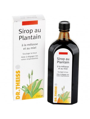 Image de Sirop au Plantain - Respiration 250 ml - Dr Theiss depuis Résultats de recherche pour "Sirop Gorge Bio"