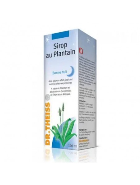 Image principale de Sirop au Plantain Bonne Nuit - Respiration 100 ml - Dr Theiss