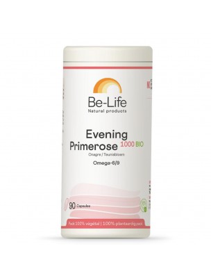 Image de Evening Primerose 1000 Bio - Oméga 6 et 9 90 capsules - Be-Life via Fitocycle - Cycle Féminin 60 gélules - Be-Life