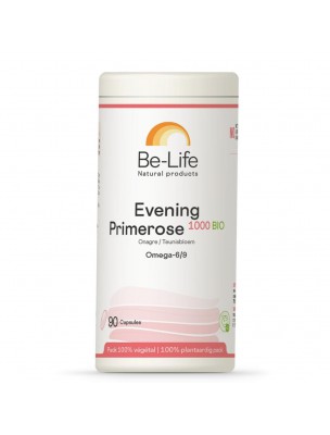 Image de Evening Primerose 1000 Bio - Oméga 6 et 9 90 capsules - Be-Life depuis Fitocycle - Cycle Féminin 60 gélules - Be-Life