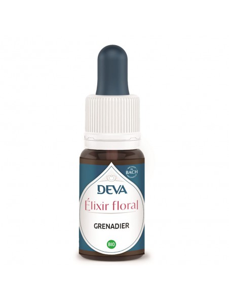Achetez Grenadier Bio - Créativité féminine Elixir floral 15 ml - Deva à l'herboristerie Louis Image principale de Grenadier Bio - Créativité féminine Elixir floral 15 ml - Deva