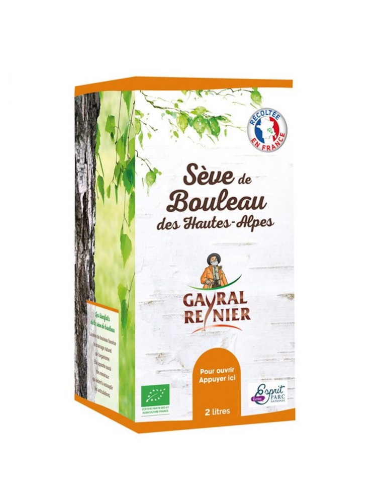 Image principale de la modale pour Sève de Bouleau Pasteurisée Citron Bio - Articulations et Détox 2 Litres - Gayral-Reynier