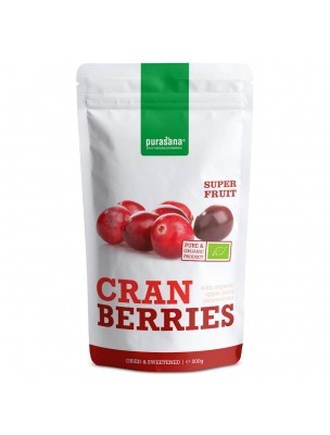 Image de Cranberries Bio - Baies séchées 200 g - Purasana depuis Autres formes galéniques - Découvrez notre sélection de produits naturels (4)