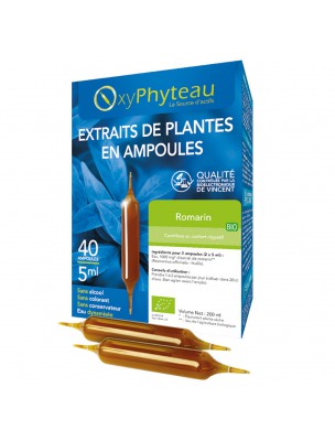 Image de Romarin Bio - Digestion 40 ampoules - Oxyphyteau depuis Achetez les produits Oxyphyteau à l'herboristerie Louis