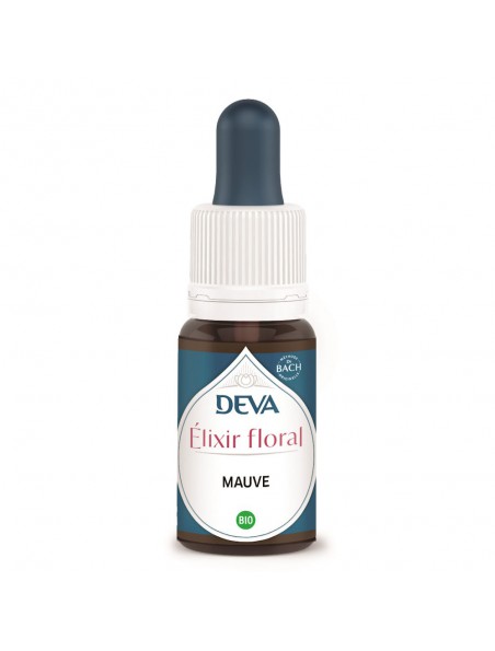Achetez Mauve Bio - Acceptation de soi et Ouverture sociale Elixir floral 15 ml - Deva à l'herboristerie Louis Image principale de Mauve Bio - Acceptation de soi et Ouverture sociale Elixir floral 15 ml - Deva